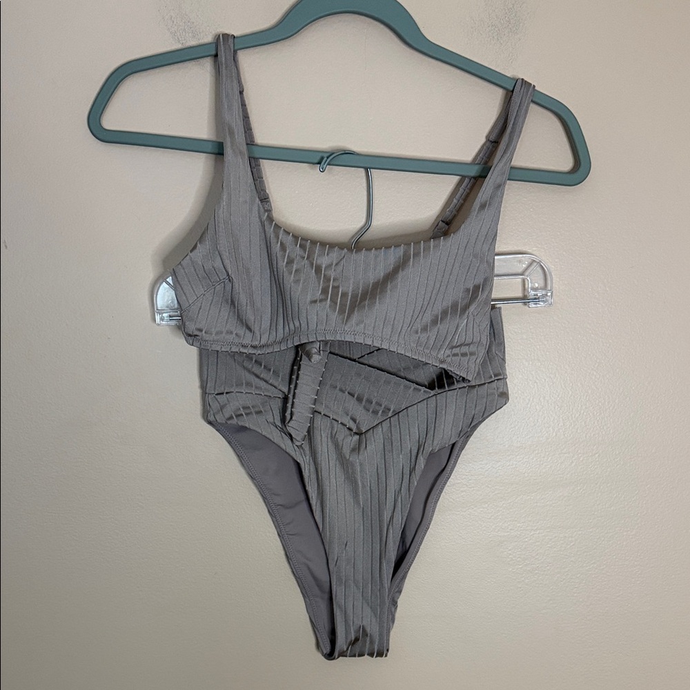aerie Tan Ribbed Bikini-2 piece